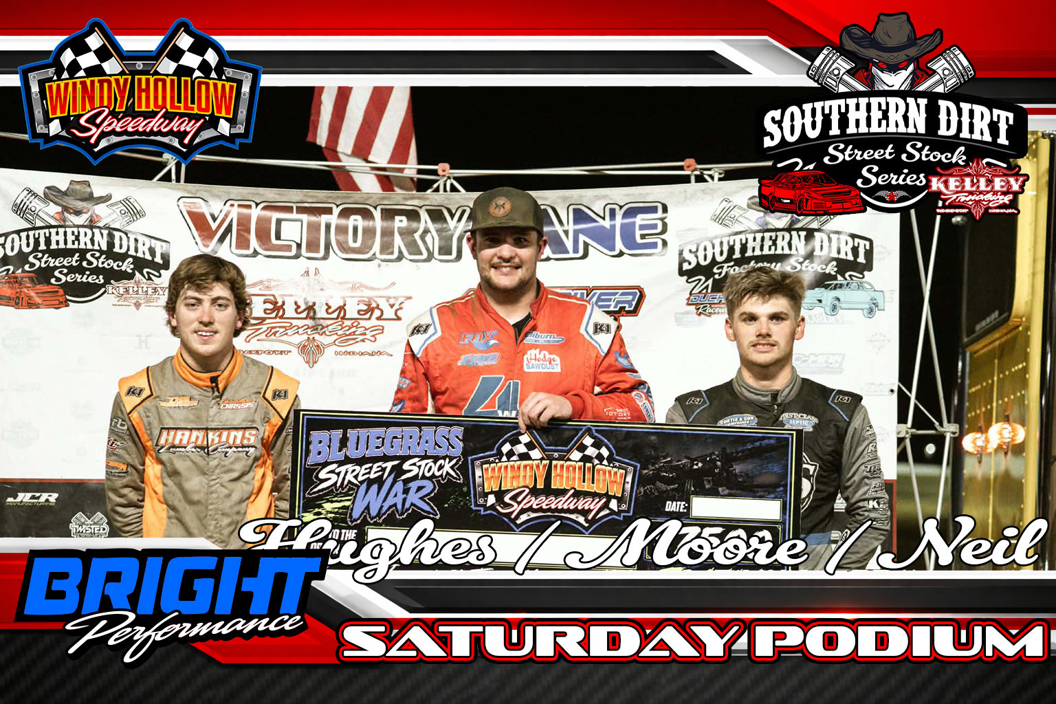 Hughes / Moore / Neil - Brights Performance Podium